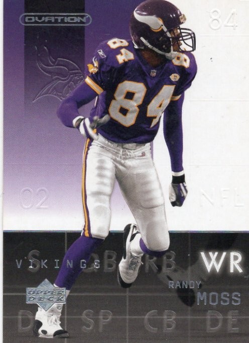 2002 UPPER DECK OVATION  RANDY MOSS #47