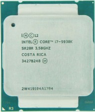 Intel Core i7-5930k CPU processor 3.5ghz 6 cores 12 threads lga2011-3-