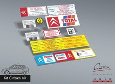 Citroen AX STICKER KIT | 10 engine compartment and glass stickers