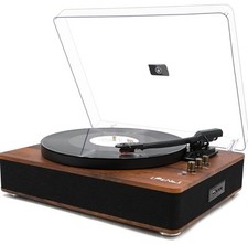 Vintage Turntable LP NO.1 Record Player with Built-in Speakers