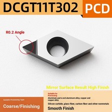 DCGT11T3 PCD Inserts 0.2/0.4/0.8mm Radius - 10pcs/Box Multi-Option