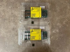 LOT OF 2 DELL QLOGIC 05252W QL41112 2X 10GB PCIE X8 SFP+ NETWORK CONTROLLER CARD