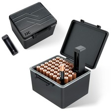 44 Slots AAA Triple A Battery Case Holder with Removable Battery Tester