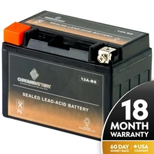 YT12A-BS AGM Battery for Suzuki GSX-R 750 1000 1300 Hayabusa TL1000R GSF Burgman