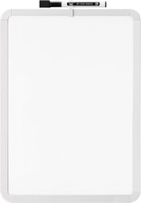 - Dry Erase Board, 12  X 16  with a Black Dry Erase Marker, White Frame, White B