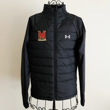 NWT Under Armour Women's ColdGear Fitted Hybrid Puffer Windbreaker Jacket, Sz S