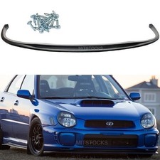 Fits 02 03 Subaru Impreza Wrx Sti Style Front Bumper Lip Add-on Spoiler Body Kit