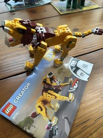 LEGO Creator 3IN1 (3) SETS 31112 31088 31058 Lion Shark Dinosaur w Instructions