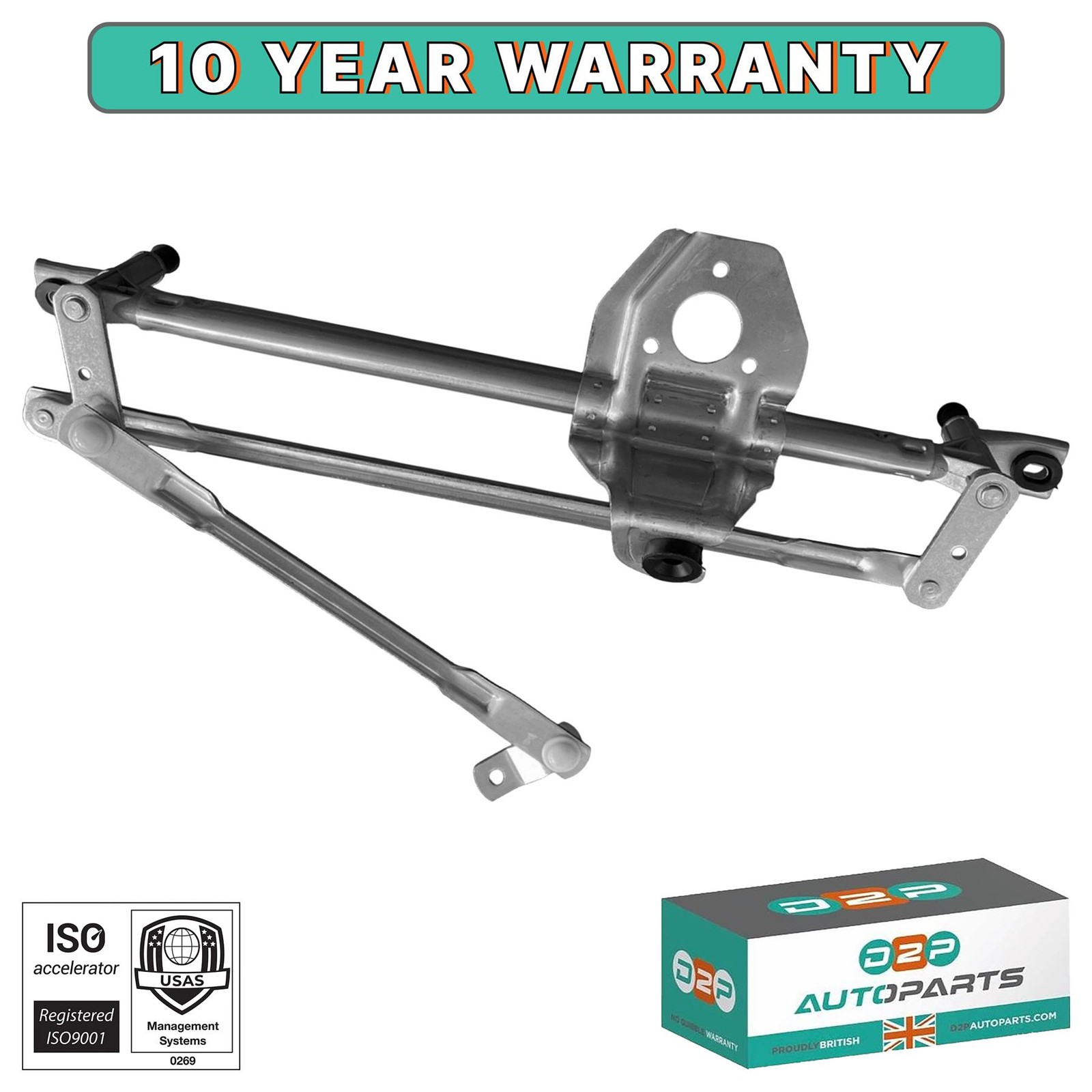 FRONT WINDSCREEN WIPER LINKAGE MECHANISM FOR VAUXHALL CORSA C 2000-2009 93196316