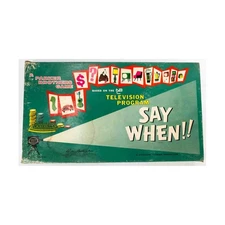 Parker Bros Boardgame Say When!! Box Fair/VG+