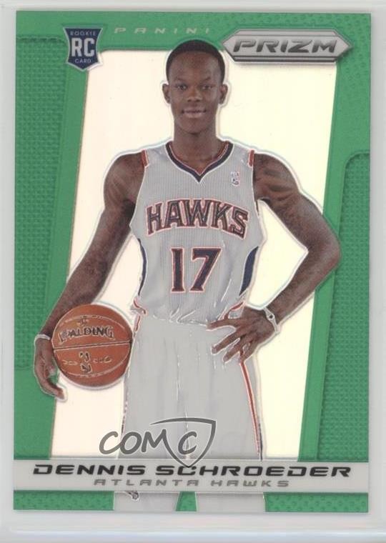 2013-14 Panini Prizm Retail Green Prizm Dennis Schroder #286 Rookie RC 7f0