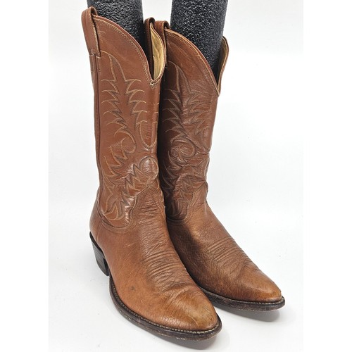VTG Nocona Boot Company Mens Leather Cowboy Boots Western Style Size 7 1/2 B - Image 1