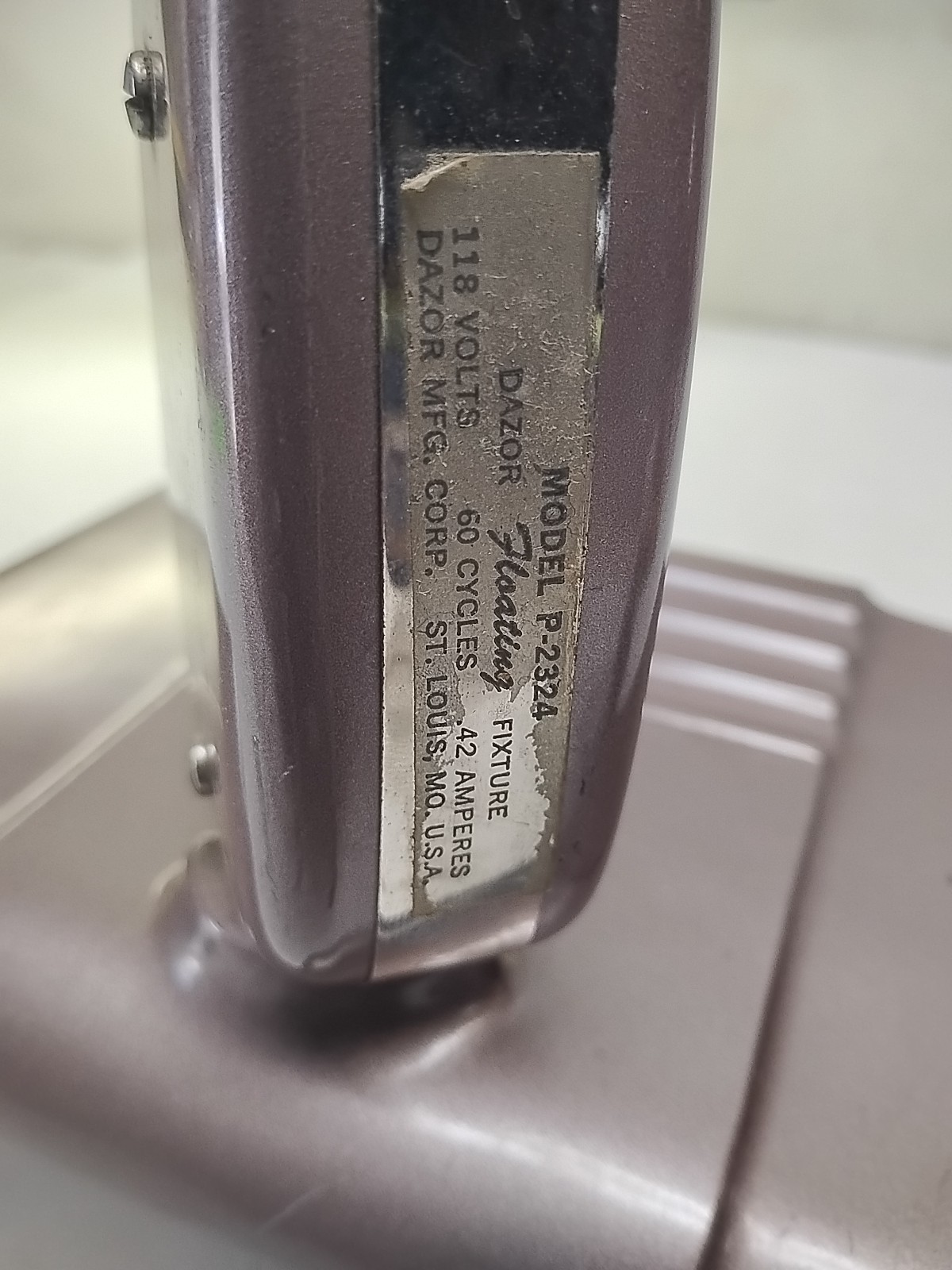 MCM Art Deco Dazor P-2324 Floating Industrial Drafting Lamp Articulating Arm