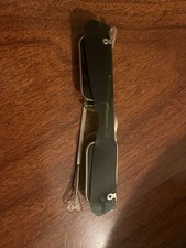 Vintage Rectangular Sunglasses Tinted Green