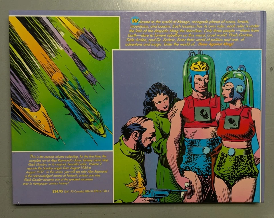 Prensa de fregadero de cocina Flash Gordon Vol 2 Three Against Ming 1935-1937 Alex Raymond Foto 4 de 4