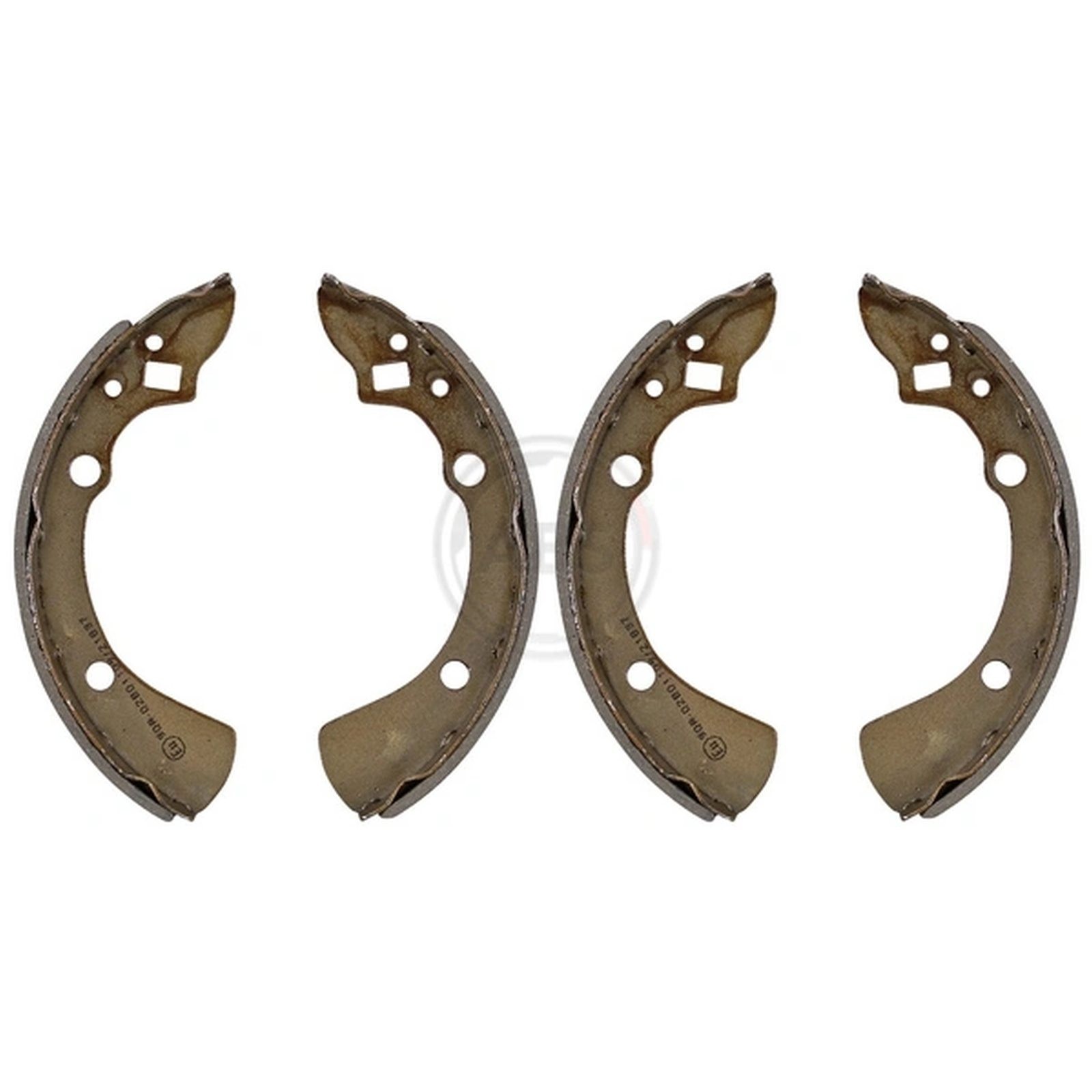 ORIGINAL® A.b.s. Bremsbackensatz Hinten für Mazda 323 II Stufenheck (BD) 323