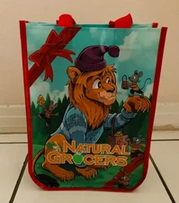 NWT Small Natural Grocers Bag Reusable Shopping Tote Heavy Duty 9” x 12”