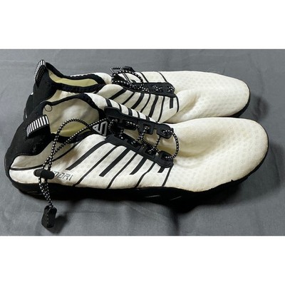 SIMARI Mens Womens Water Shoes White Black Striped Quick-Dry Aqua Socks EU 41