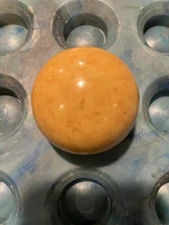Antique / Vintage FANCY BUTTERSCOTCH  Bakelite Pool Billiard Cue Ball - 2 3/16"