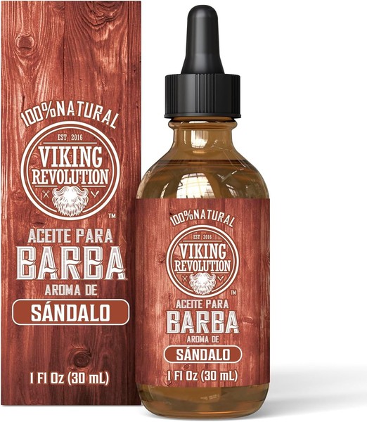 Viking Revolution - Aceite Para Barba - Aceite Organico De Argan Y Jojoba -