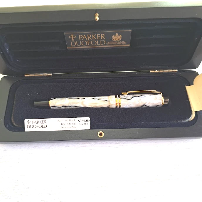 Parker Duofold Pearl Black for sale | eBay