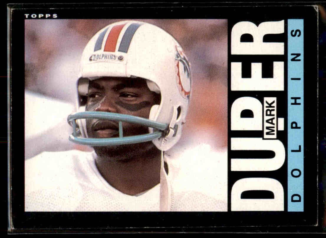 1985 Topps Mark Duper #310 Miami Dolphins