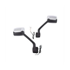 Chrome Hood Mirror Assembly with LED light Five Arrows fit for Truck Kenworth...