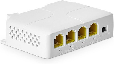 YuLinca 4 Port Gigabit PoE Extender mit 1 PoE in 3 PoE Out, IEEE 802.3 af/at 30
