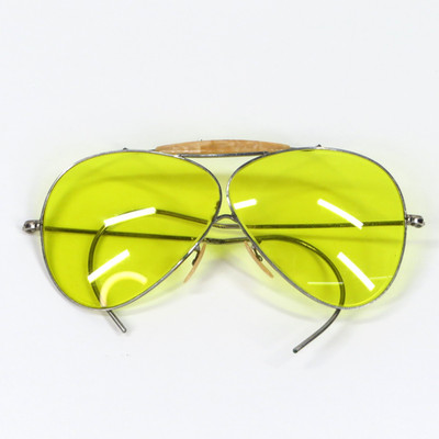 Willson Products Div Pilot Style Yellow Lens Shooting Glasses Aviators Vintage