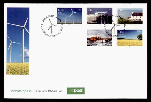 DR WHO 2011 IRELAND FDC SOLAR/WIND/HYDRO POWER COMBO M77248