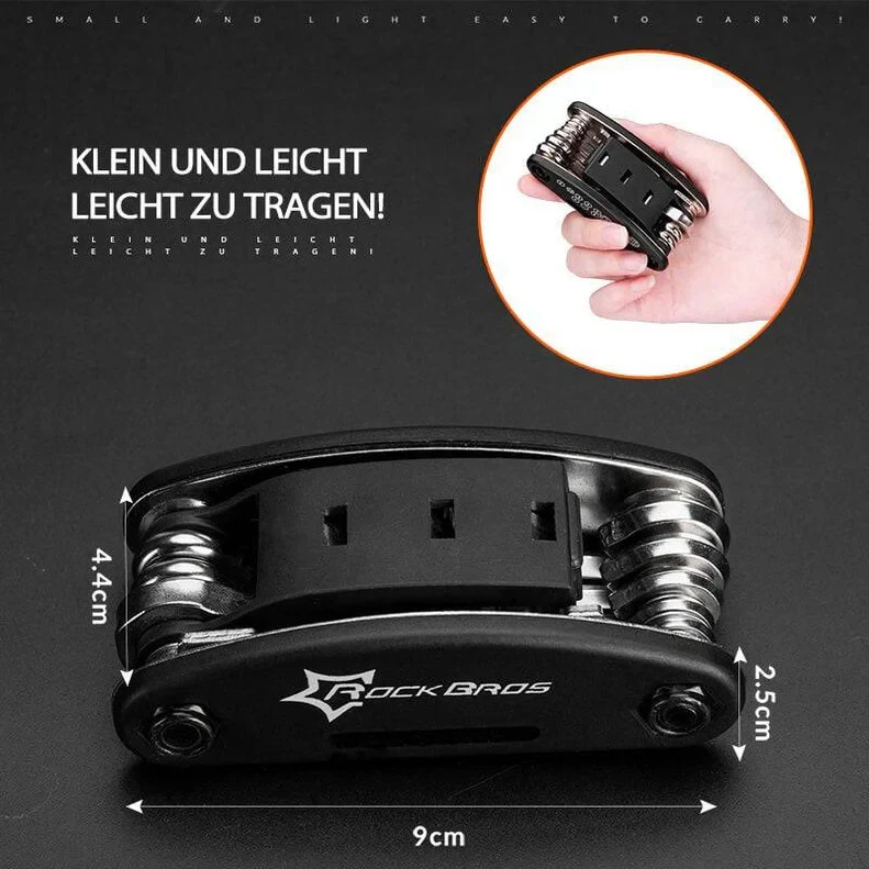 ROCKBROS 16in1 Multitool Fahrrad Funktionswerkzeug Reperatur Faltwerkteug - Bild 3 von 4