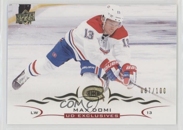 2018-19 Upper Deck UD Exclusives 87/100 Max Domi #348 2o7