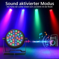 108W Compact DMX Par Can With Sound Activated For Stage Party Event Bar