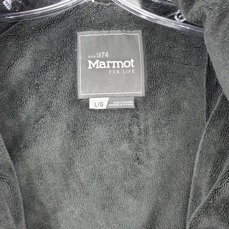 Chaqueta Parka Abrigo Puffer Marmot Montreal Para Mujer L 700 Relleno Gris Piel Con Capucha Foto 2 de 4