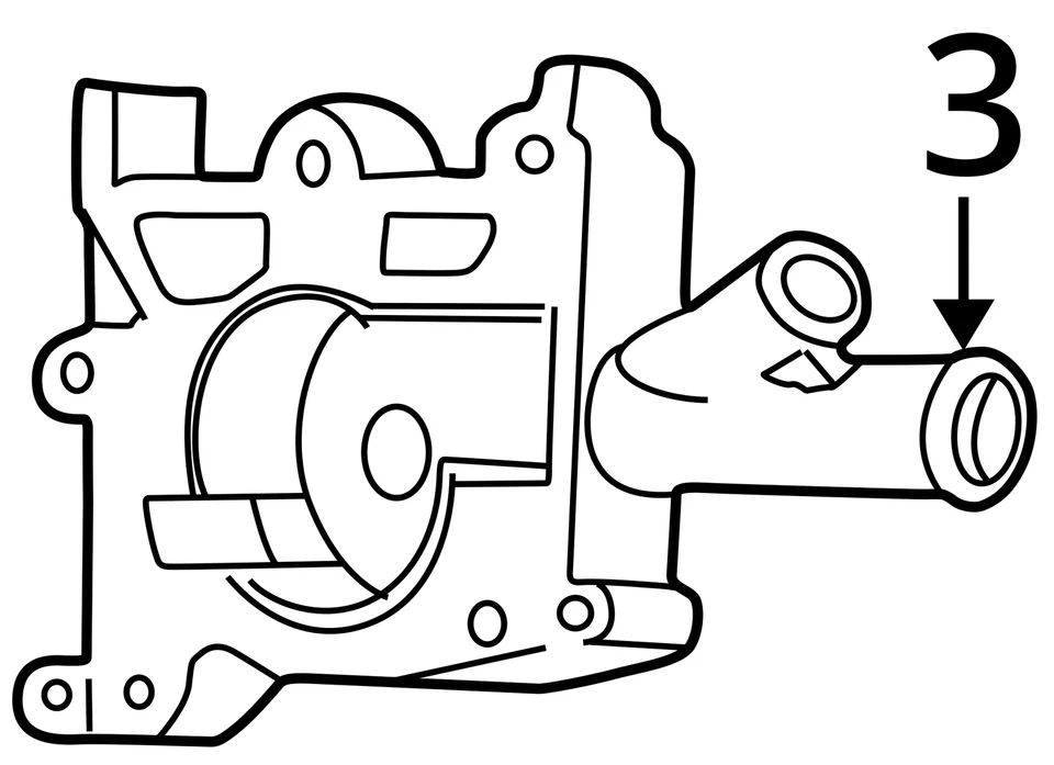 Chaqueta bomba de agua Ford Escort 1998-2003 F8CZ8505TG NUEVA OEM Foto 4 de 4