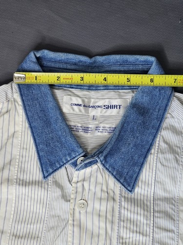 VINTAGE COMME DES GARCONS SHIRT SIZE L Cotton , Made In France - Picture 14 of 17