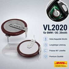 Panasonic Knopfzelle VL2020 Schl�ssel Lithium Batterie f�r BMW Mini Cooper