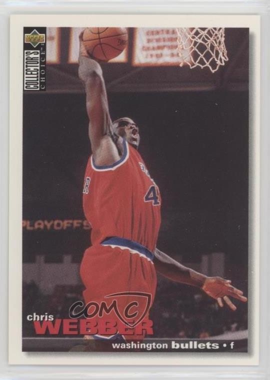 1995 Upper Deck Collector's Choice International German II Chris Webber HOF 0o69