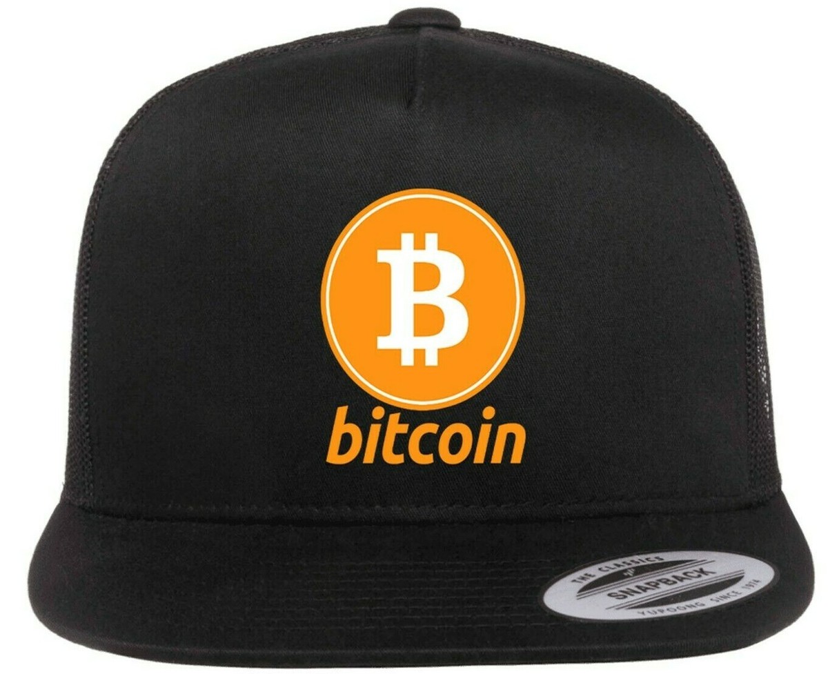 Bitcoin Hat, Bitcoin Logo Embroidered Yupoong Flexfit Cap (Black 並行輸入品