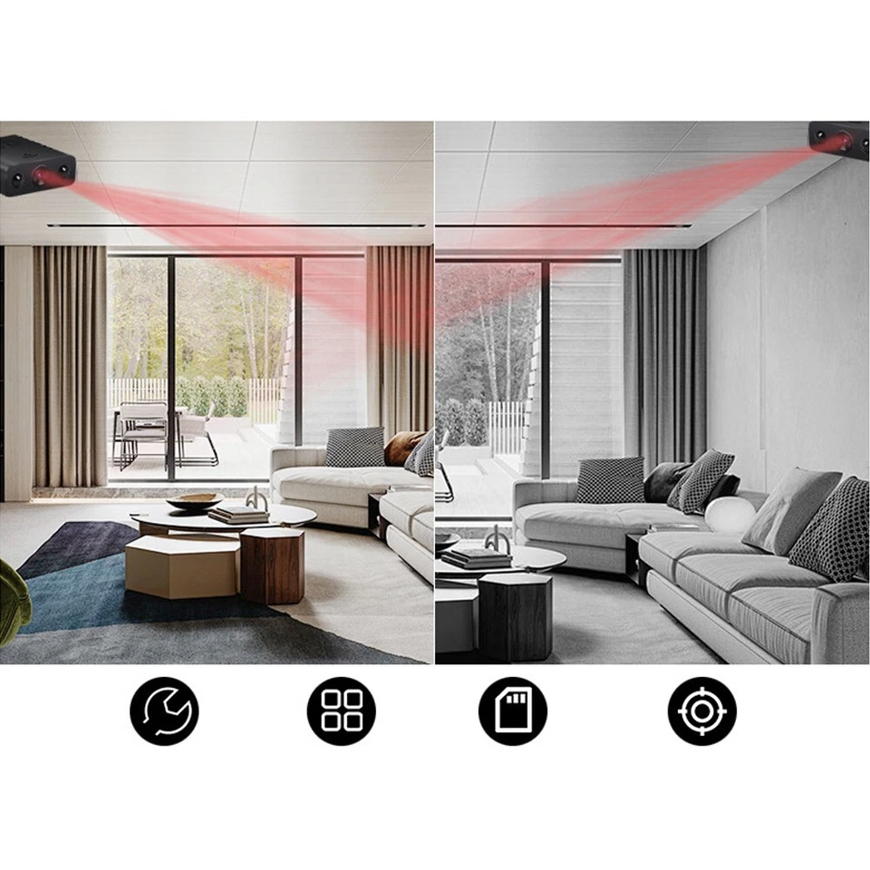 1080P HD Mini WiFi Kamera Home Security Camcorder Nachtsicht integrierter Akku - Bild 2 von 4