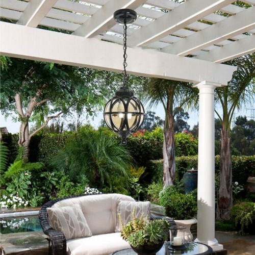 Porch Pendant Light Outdoor Home Ceiling Light Porch Lamp Garden Pendant Lights - Picture 4 of 14