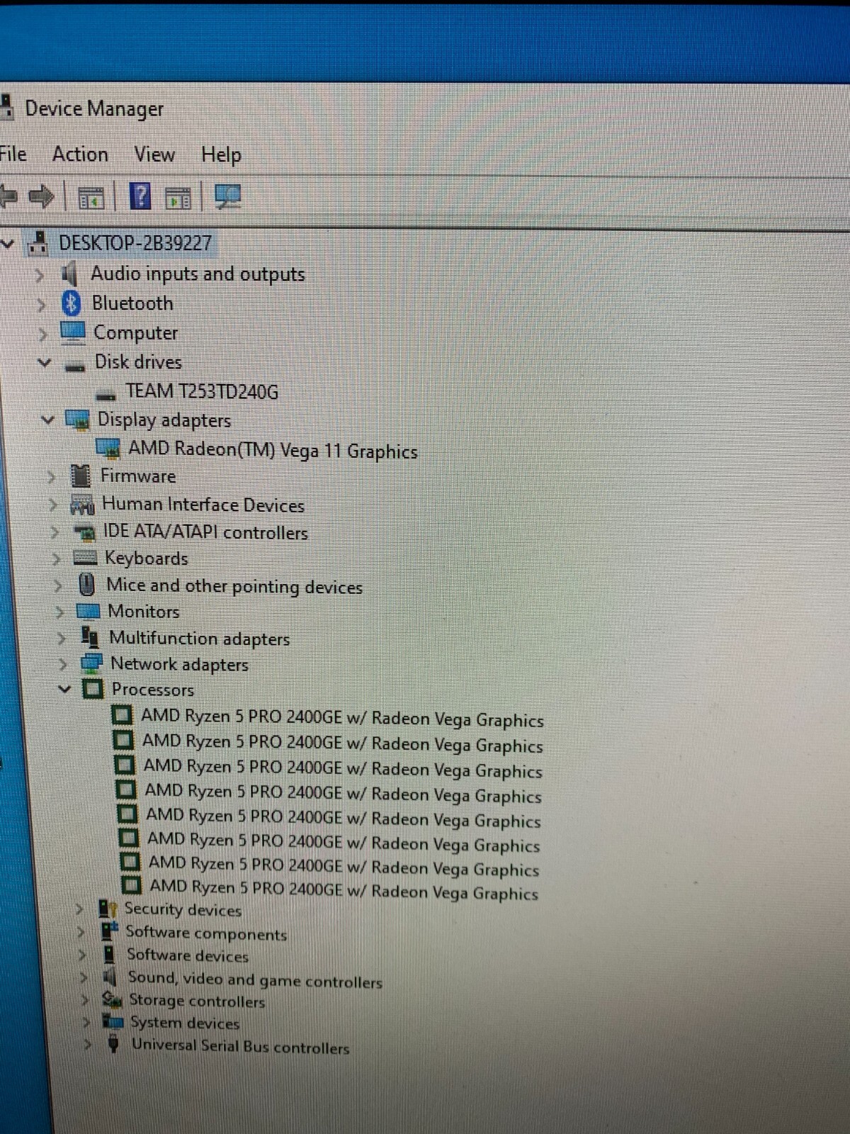 HP PRODESK 405 G4 MINI RYZEN 5 PRO 2400GE 3.2GHz 8GB RAM 240GB SSD VEGA 11 WiFi - Picture 3 of 14