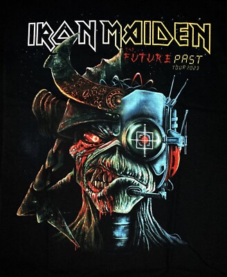IRON MAIDEN cd cv FUTURE PAST TOUR Official SHIRT XL New somewhere