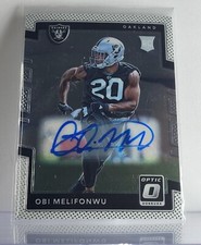 2017 Donruss Optic #141 Obi Melifonwu AUTO RC Rookie Oakland Raiders