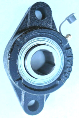 Premium 1-1/4'' Hex Bore 2-Bolt Flange Bearing Unit, 207KRRB17+Reinforced Housing