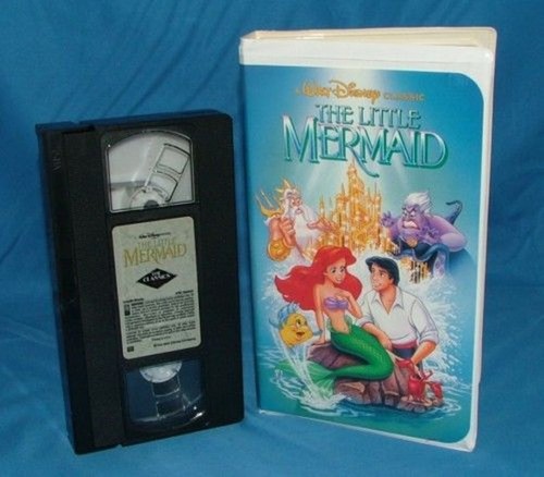 The Little Mermaid Out Of Print Controversial Cover, Rare 1st Label (Disney VHS) - Picture 2 of 3