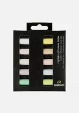 Soft Pastel Rembrandt Highlights. NEW Half Stick Set, 10-Piece Half Sticks.