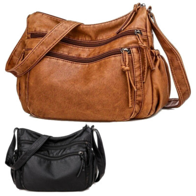 Women Vintage Handbag Tote Hobo Bag Soft PU Leather Crossbady Shoulder Bag Purse