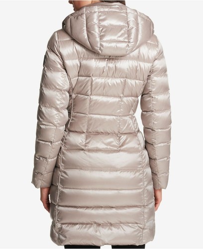 DKNY Seamed Down Puffer Coat Metallic 
