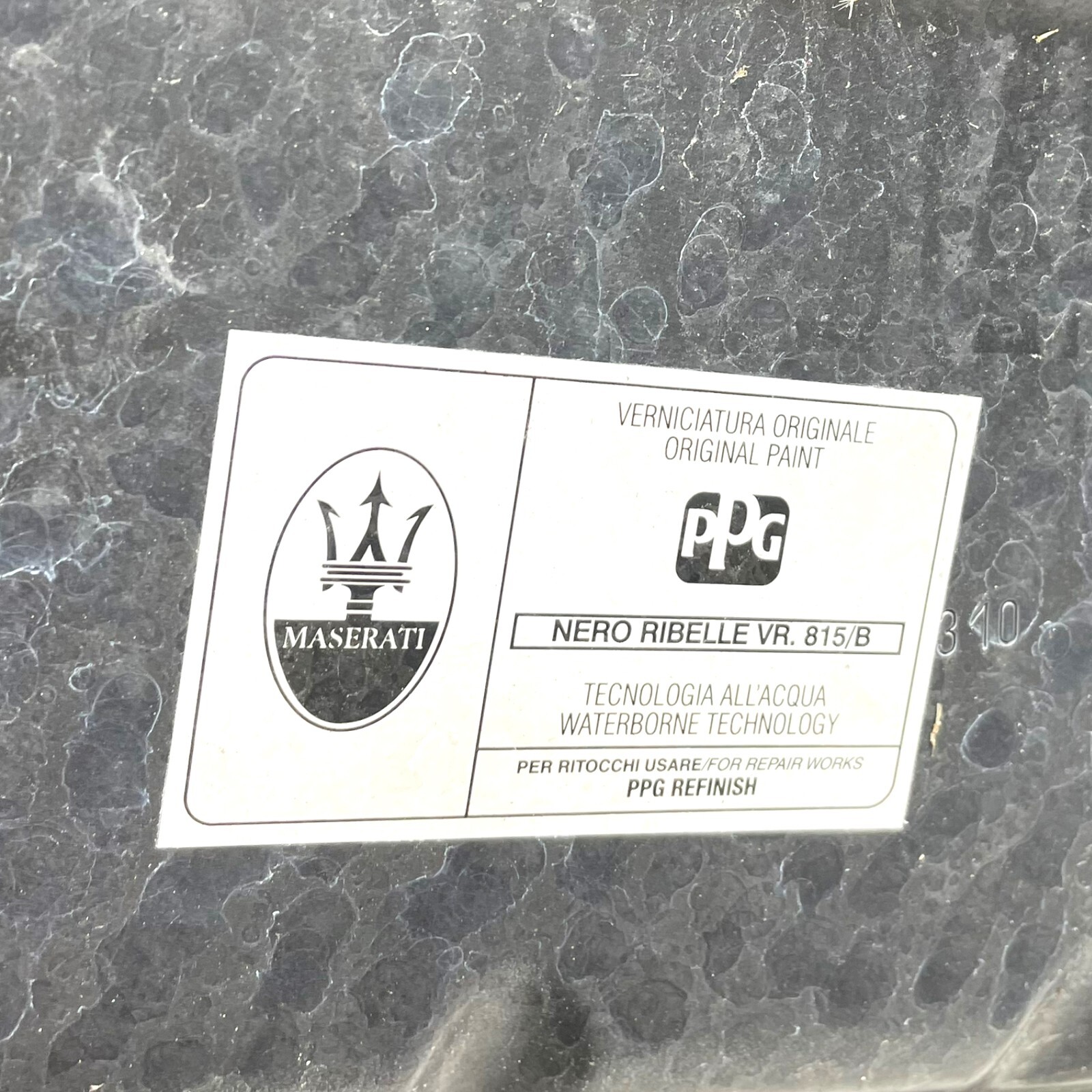 Maserati Quattroporte M156 2014-2020 Front Hood Bonnet Panel Nero Ribelle OEM